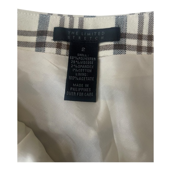 The Limited Black and White Cream Mini A-Line Pleated Skirt Size 2 - Picture 8 of 15